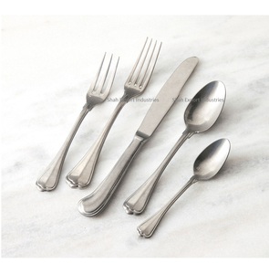 Meilleure vente, ensemble de couverts en acier inoxydable avec poignée ronde de créateur, couverts plaqués argent pour hôtel et restaurant - Product Image 5