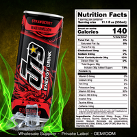 Energiedrank Punch 355Ml Drink 24 Blikjes Per Doos Blik Suikervrij Met Vitaminen A En E Oem Private Label Vietnam