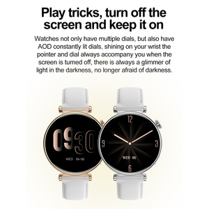 Reloj Inteligente Sewer con Pantalla AMOLED Redonda de 1.32 Pulgadas, Monitor de Actividad Física para Mujer, Monitor de Frecuencia Cardíaca y Sueño, IP67, Bluetooth, con Correa de Goma - Product Image 4