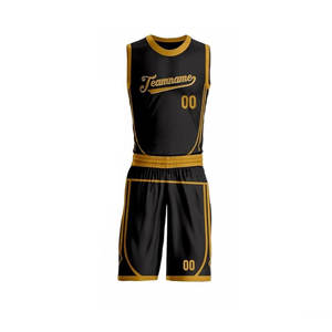 Ensemble d'uniformes de basket-ball de qualité supérieure pour hommes nouveau style vente chaude logo imprimé vêtements respirants option grande taille disponible - Product Image 3