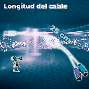 USB Male to PS/2 Female <b>Adapter</b> Converter Brand New PC Material <b>Plug</b>-in Connect for Laptop Direct Current Output - Product Image 4