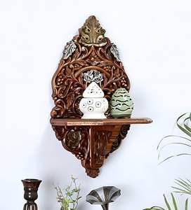 Wall <b>Candle</b> Holder <b>Set</b> Mango Wood Tea Light Stands for Living Room Bedroom & <b>Gifting</b> Decorative Home Decor - Product Image 1