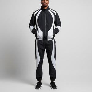 Survêtement coupe-vent respirant pour homme, tenue de sport écologique conçue pour la performance, confort quotidien, style urbain - Product Image 1