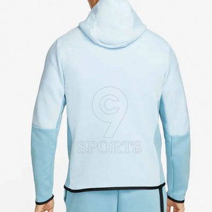 Ensemble de vêtements de sport deux pièces avec logo personnalisé pour hommes, vêtements de sport à capuche et de jogging OEM ODM, vente en gros - Product Image 3