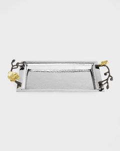 Plateau de service en acier inoxydable finement conçu, idéal pour les couverts de table d'inspiration vintage et les élégants présentoirs de cuisine à domicile - Product Image 5