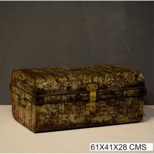 Iron Decorative Storage Box Elegant Trunk Design for Home Organization - Product Image 5