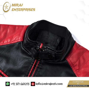 Otoño moda Biker Vintage cálido chaqueta de cuero abrigo hombres 2021 primavera Casual Motor empalmado chaqueta de cuero abrigo hombres al por mayor - Product Image 3