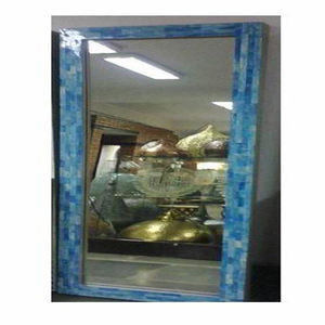 Wooden Brown Mirror Frame High Quality Decorative Wall Mirror <b>Diamond</b> Green Silver <b>White</b> rocky Glass Package Quick - Product Image 5