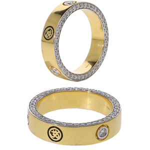 Anillo Clásico de Mujer de 4.2g, Oro Sólido de 18K con Baño de Rodio, Diamantes CVD Cultivados en Laboratorio con Certificación IGI, F VVS VS, Grabado Personalizado Om - Product Image 2