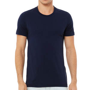 Camiseta Promocional Transpirable 100% Algodón al por Mayor, Personaliza con tu Propio Logotipo, Impresión o Bordado, Camiseta Azul Marino para Hombre - Product Image 1