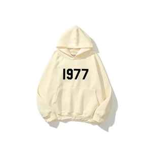 2024 Producto de alta calidad Último diseño Color sólido en blanco Estilo básico Hombres Sudadera con capucha Cepillado Sudadera con capucha personalizada Manga larga Multicolor - Product Image 3