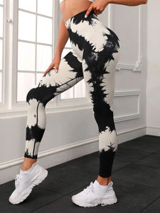 Leggings Fibric Spandex Leggings de qualité supérieure Slim Fit Gym Sublimation Leggings Motif solide Fabriqué par le fournisseur - Product Image 5