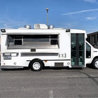 Remorque de restauration rapide en aluminium en acier inoxydable de camion de nourriture Mobile en fibre de verre portable avec 220V pour les collations Hotdogs bonbons chips vente