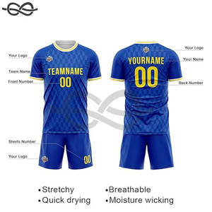 Camiseta de fútbol de alta calidad, Serie de ropa de fútbol, nuevo diseño OEM, camiseta de fútbol personalizada para hombre, ropa deportiva estampada - Product Image 4