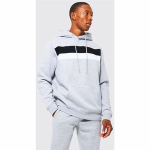 Conjunto de sudadera con capucha y pantalones de chándal estampados personalizados para hombre con etiqueta privada, chándal en blanco - Product Image 3