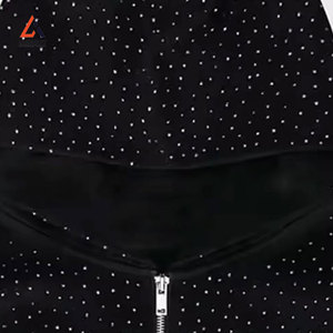 Ventes en gros de sweats à capuche en strass avec impression personnalisée de cristaux et service de marque privée - Fabricant - Product Image 4