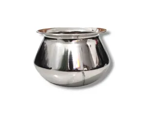 不锈钢带盖水锅洗碗机安全炊具套装钢水锅3000毫升厨具多用途钢器皿