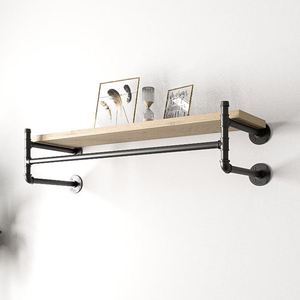 KTT68022 <b>Wall</b>-<b>Mounted</b> Pipe <b>Shelf</b> with Unique 'Float' Pattern - Product Image 1
