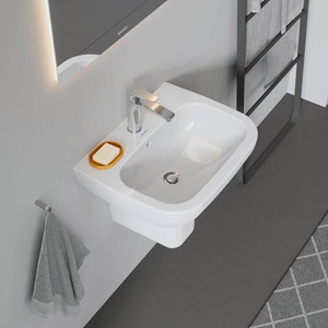 Lavabo D-CODE HLB 1 con orificio para grifo 550x430mm Blanco DURAVIT - Product Image 6