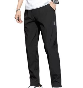 Pantalones Deportivos Elásticos para Hombre, Verano 2025, Secado Rápido, Transpirables, de Seda Helada, Corte Holgado - Product Image 2