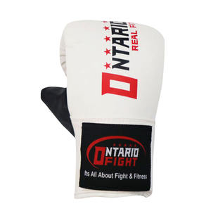 Guantes de boxeo y artes marciales de cuero sintético para entrenamiento de potencia profesional personalizables - Product Image 1