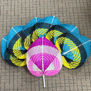 Colorful Wicker Hand <b>Fans</b> Made from Natural Materials Lightweight and Sustainable for <b>Wedding</b> decor - Product Image 4