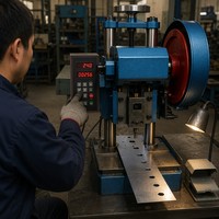Machine de poinçonnage pneumatique CNC 400kN avec composants de moteur 220V/380V, garantie 1 an pour le poinçonnage industriel du métal