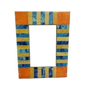 Resin & Wood Inlay Classic Handcrafted Eco-Friendly Customizable Luxury <b>6x4</b> <b>Photo</b> <b>Frame</b> Tabletop by Axiom Home Accents - Product Image 2