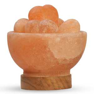 Auténtica lámpara de cuenco de fuego de sal del Himalaya Natural 100% tallada a mano respetuosa con el medio ambiente sal de roca de cristal del Himalaya hecha a mano de la naturaleza - Product Image 2