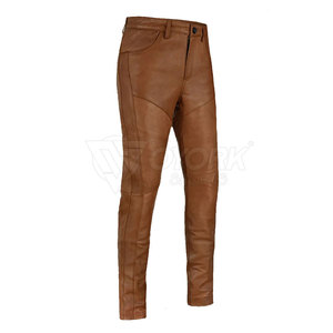 New Stock Top Design High Quality Men Leather Pant Custom Made Wholesale Price Men Leather Pants - Product Image 3