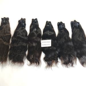 Vente en gros d'extensions de cheveux humains indiens vierges naturels non traités perruques avec vague d'eau Kinky Straight Styles Remy Hair Grade - Product Image 4