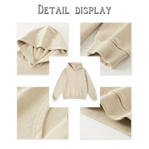 Sudaderas con capucha personalizadas de alta calidad cálidas de gran tamaño personalizadas con su propio logotipo diseño de etiqueta de su marca sudaderas con capucha de algodón para hombres - Product Image 3