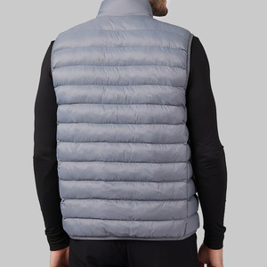 Winter Sleeveless Canvas Puffer <b>Vest</b> Men Casual Outerwear 5-Dimensional Pockets Custom Quilting High Quality Filling <b>Heated</b> - Product Image 2