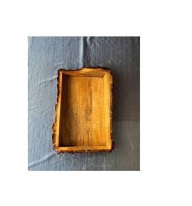 Bandeja cuadrada de madera de mango hecha a mano, plato de servicio desechable ecológico para el hogar, Hotel, restaurante, utensilios de cocina - Product Image 4