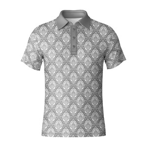 Vente en gros de chemises de golf tricotées à sublimation pour hommes, protection contre les UV en spandex/polyester, respirantes, à séchage rapide, fabriquées au Vietnam - Product Image 2