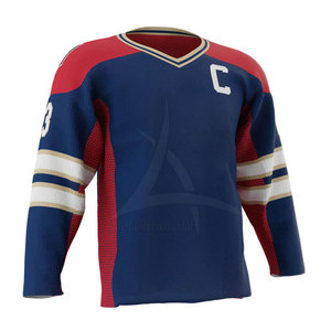 Maillot de hockey sur glace pour homme adulte personnalisable, haute qualité, respirant, séchage rapide, 100% polyester, vente chaude - Product Image 2