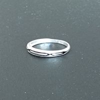 Bague en argent sterling 925, anneau uni poli, bande en argent massif, certifiée IGI, tendance, minimaliste, pour usage quotidien, vente en gros, exportation