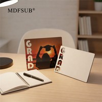 Marco de Fotos Rectangular de MDF Sublimable de 150x180mm, Certificado CARB P2 EN71, 5mm de Grosor, Personalizable con Logotipo, para Sublimación por Calor MDFSUB