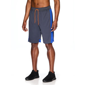 Shorts d'entraînement de gymnastique pour hommes nouveau Design été motif solide survêtement coupe ample 95% Polyester 5% Spandex Basketball Shorts - Product Image 5