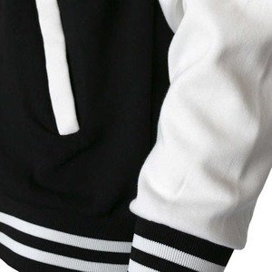 Vente en gros veste Letterman couleur unie vierge style collège rue avant personnalisable imperméable respirant pour hommes unisexe nouvelle mode - Product Image 5