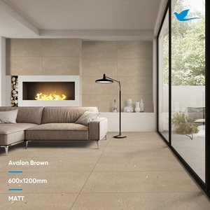 Baldosa de Porcelana para Pared con Efecto Piedra Marrón Mate, Precio de Baldosa de Cerámica Antideslizante para Piso, 600 x 1200, 60x120, 2x4, Resistente al Calor, Antideslizante - Product Image 2