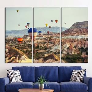 ภาพพิมพ์บนผ้าใบศิลปะโกเรเม่สุดหรู: โปสเตอร์ทิวทัศน์ตุรกี,3P: ห่อหุ้มอย่างดี - Product Image 1