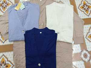 Ladies Open-Back 1-Button Solid Pattern Jacquard Knitted <b>Cardigan</b> for <b>Spring</b> Season - Product Image 5