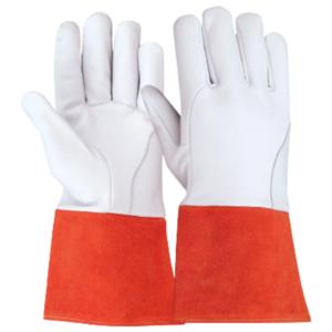 Gants de soudage MIG/TIG en cuir de buffle de qualité supérieure 2026 avec rembourrage en coton ignifuge et poignets de style gauntlet, gants de sécurité - Product Image 4