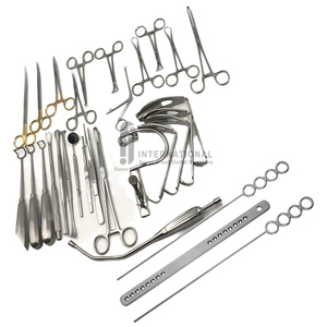 Ensemble d'instruments chirurgicaux réutilisables légers en acier inoxydable de haute qualité, 30 pièces, pour amygdalectomie et adénoïdectomie complète - Product Image 2