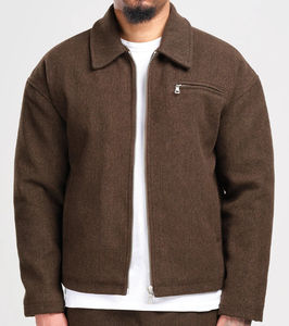 2026 Wholesale High Quality Mens Heavyweight <b>Fleece</b> Jacket Stand Collar Pullover Winter Workout Full Zip Unisex - Product Image 5