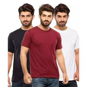 Camiseta sólida corta recta holgada de media manga con copo de nieve frito de estilo americano para hombres, camiseta antigua con procesamiento de algodón 100% personalizado - Product Image 2