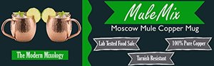 Handcrafted copper <b>mug</b> premium hammered design pure metal construction for Moscow Mule cocktails beer or cold beverages - Product Image 2