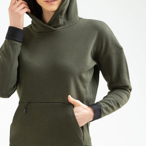 Sudaderas con Cremallera para Mujer, Diseño Nuevo, Técnica Puff, Cuello Alto, Cremallera Completa, Sudaderas Cortas, 100% Algodón, Más Vendidas - Product Image 4