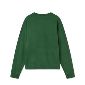 Sudaderas de punto con cuello redondo de algodón 100%, sudaderas con capucha de talla grande para hombre con forro polar de invierno de alta calidad - Product Image 2